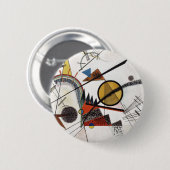 Kandinsky Expressionist Abstrakt Painting Artwork Button (Vorne & Hinten)