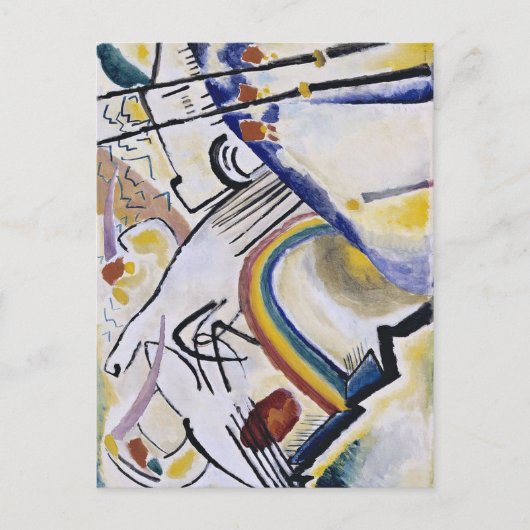 Kandinsky Expressionist Abstrakt Painting Cossacks Postkarte (Vorderseite)