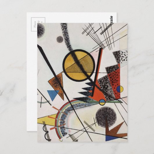 Kandinsky Expressionist Abstrakte Malerei Postkarte (Vorne/Hinten)