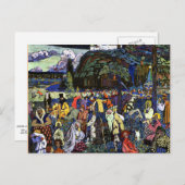 Kandinsky - farbenprächtiges Leben Postkarte (Vorne/Hinten)