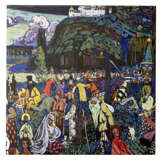 Kandinsky - farbiges Leben, Fliese (Vorderseite)