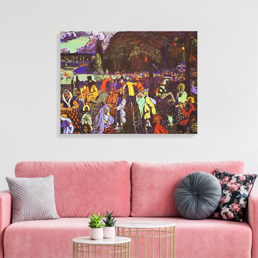 Kandinsky - Farbiges Leben, Leinwanddruck (Insitu (Wohnzimmer))