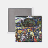 Kandinsky - farbiges Leben, Magnet (Vorderseite/Rückseite)