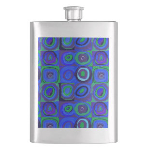 Kandinsky Farbstudie Blaue Quadrate Kreis Flachmann