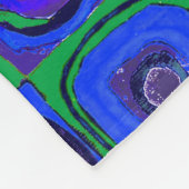 Kandinsky Farbstudie Blaue Quadrate Kreis Fleecedecke (Ecke)