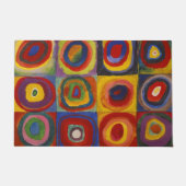 Kandinsky Farbstudie Quadrate Colourful Squares Fußmatte (Vorderseite)