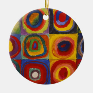 Kandinsky Farbstudie Quadrate Colourful Squares Keramik Ornament