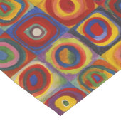 Kandinsky Farbstudie Quadrate Colourful Squares Kurzer Tischläufer (Ecke)