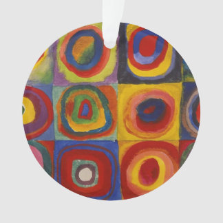 Kandinsky Farbstudie Quadrate Colourful Squares Ornament