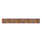 Kandinsky Farbstudie Quadrate Colourful Squares Ripsband (Vorderseite)