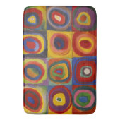 Kandinsky Farbstudie Quadrate Farbige Quadrate Badematte (Vorderseite Vertikal)