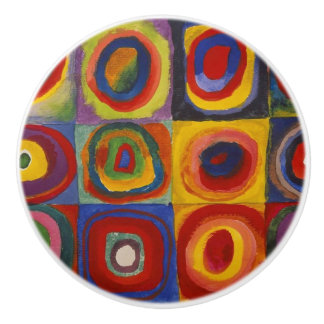 Kandinsky Farbstudie Quadrate Farbige Quadrate Keramikknauf
