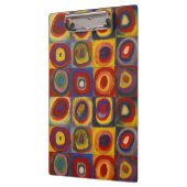 Kandinsky Farbstudie Quadrate Farbige Quadrate Klemmbrett (Links)