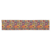 Kandinsky Farbstudie Quadrate Farbige Quadrate Kurzer Tischläufer (Horizontal)