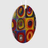 Kandinsky Farbstudie Quadrate Farbige Quadrate Ornament (Vorderseite)