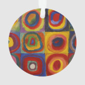 Kandinsky Farbstudie Quadrate Farbige Quadrate Ornament (Rückseite)
