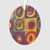 Kandinsky Farbstudie Quadrate Farbige Quadrate Ornament (Vorderseite)