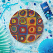 Kandinsky Farbstudie Quadrate Farbige Quadrate Pappteller (Party)