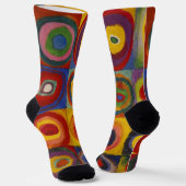Kandinsky Farbstudie Quadrate Farbige Quadrate Socken (Gewinkelt)
