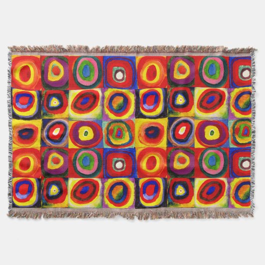Kandinsky Farbstudie Quadrate Quadrate Kreise Kuns Decke (Vorderseite)