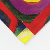 Kandinsky Farbstudie Quadrate Quadrate Kreise Kuns Fleecedecke (Ecke)