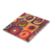 Kandinsky Farbstudie Quadrate Quadrate Kreise Kuns Fliese (Seite)