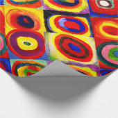 Kandinsky Farbstudie Quadrate Quadrate Kreise Kuns Geschenkpapier (Ecke)