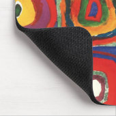 Kandinsky Farbstudie Quadrate Quadrate Kreise Kuns Mousepad (Ecke)