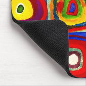 Kandinsky Farbstudie Quadrate Quadrate Kreise Kuns Mousepad (Ecke)
