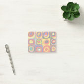 Kandinsky Farbstudie Quadrate Quadrate Kreise Kuns Post-it Klebezettel (Büro)