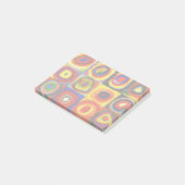 Kandinsky Farbstudie Quadrate Quadrate Kreise Kuns Post-it Klebezettel (angewinkelt)