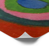 Kandinsky-Farbstudie über Formen und Kreise Poster (Ecke)