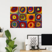 Kandinsky-Farbstudie über Formen und Kreise Poster (Heimbüro)