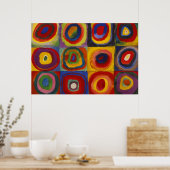Kandinsky-Farbstudie über Formen und Kreise Poster (Küche)