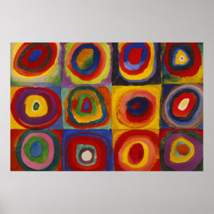Kandinsky-Farbstudie über Formen und Kreise Poster