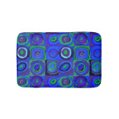 Kandinsky Farbstudien Blue Quadrate Square Circle Badematte (Vorderseite)