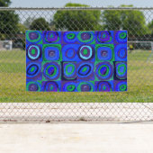 Kandinsky Farbstudien Blue Quadrate Square Circle Banner (Insitu)