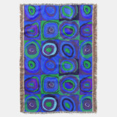 Kandinsky Farbstudien Blue Quadrate Square Circle Decke (Vorderseite Vertikal)