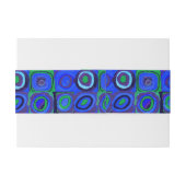 Kandinsky Farbstudien Blue Quadrate Square Circle Einladungsbanderole (Rückseitenbeispiel)