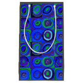 Kandinsky Farbstudien Blue Quadrate Square Circle Kleine Geschenktüte (Vorderseite)