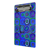 Kandinsky Farbstudien Blue Quadrate Square Circle Mini Klemmbrett (Gewinkelt2)