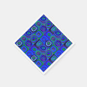 Kandinsky Farbstudien Blue Quadrate Square Circle Serviette (Ecke)