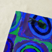 Kandinsky Farbstudien Blue Quadrate Square Circle Strandtuch (Beispiel)