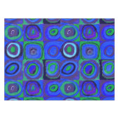 Kandinsky Farbstudien Blue Quadrate Square Circle Tischdecke (Vorderseite (Horizontal))