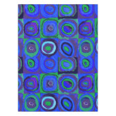 Kandinsky Farbstudien Blue Quadrate Square Circle Tischdecke (Vorderseite)