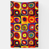 Kandinsky Farbstudien Quadrate Quadrate Quadrate Z Banner (Vertikal)