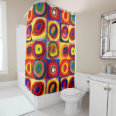 Kandinsky Farbstudien Quadrate Quadrate Quadrate Z Duschvorhang (Beispiel)