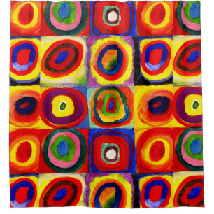 Kandinsky Farbstudien Quadrate Quadrate Quadrate Z Duschvorhang