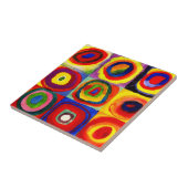 Kandinsky Farbstudien Quadrate Quadrate Quadrate Z Fliese (Seite)