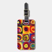 Kandinsky Farbstudien Quadrate Quadrate Quadrate Z Gepäckanhänger (Vorderseite vertikal)